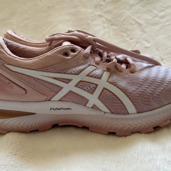 EUC, ASICS GEL-NIMBUS 22, Ginger Peach (Light Pink)/White, Women's Size 6.5 - Picture 4 of 7